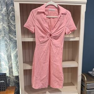Abercrombie and Fitch Pink Ring Detail Dress